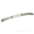 Brushed steel door handle